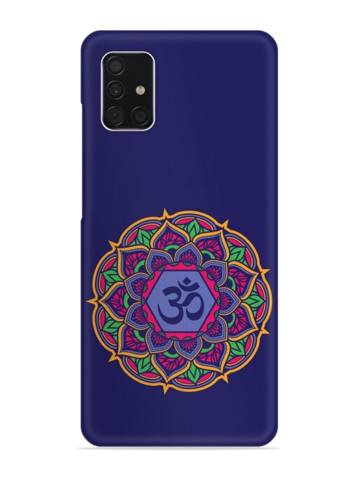 Om Mandala Art Blue Snap Case for Samsung Galaxy A51 Zapvi