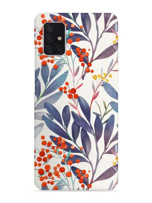 Seamless Floral Pattern Snap Case for Samsung Galaxy A51 Zapvi