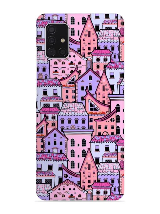 Seamless Pattern Houses Snap Case for Samsung Galaxy A51 Zapvi