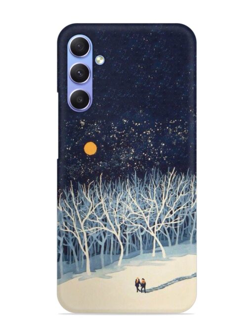 Full Moon Snowshoe Tour Snap Case for Samsung Galaxy A54 (5G) Zapvi