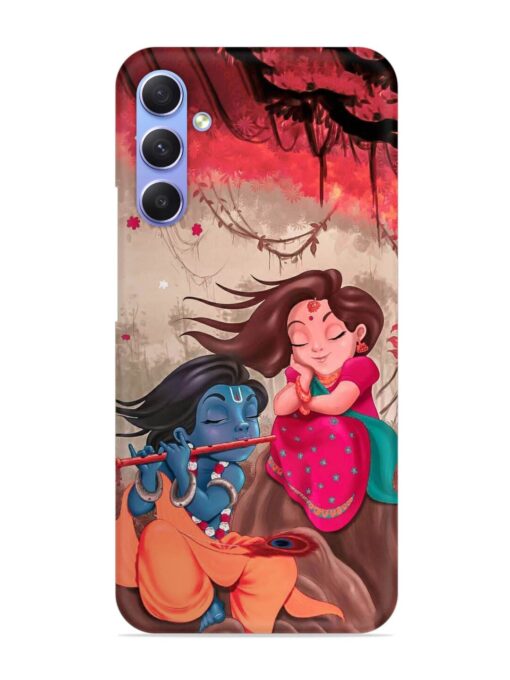 Radhe Krishna Water Art Snap Case for Samsung Galaxy A54 (5G) Zapvi