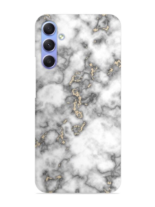 Gray And Gold Marble Snap Case for Samsung Galaxy A54 (5G) Zapvi