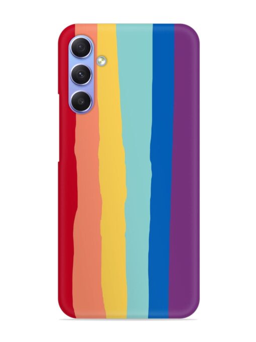 Rainbow Genuine Liquid Snap Case for Samsung Galaxy A54 (5G) Zapvi