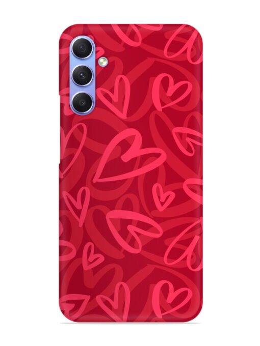 Seamless Romantic Pattern Snap Case for Samsung Galaxy A54 (5G) Zapvi