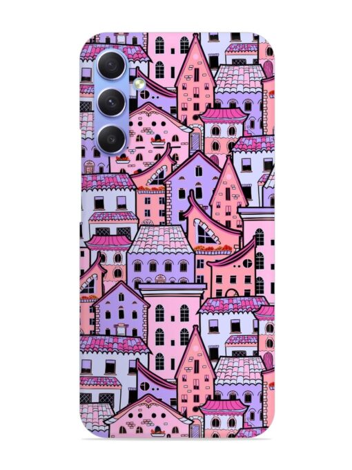 Seamless Pattern Houses Snap Case for Samsung Galaxy A54 (5G) Zapvi