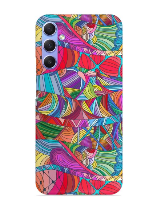 Seamless Patterns Hand Drawn Snap Case for Samsung Galaxy A54 (5G) Zapvi