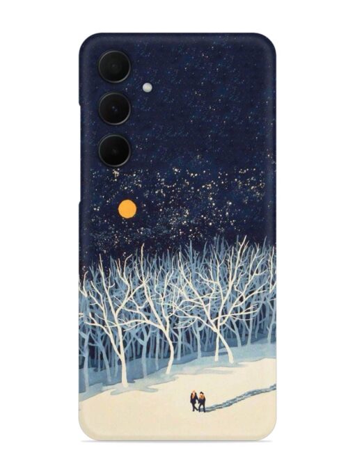 Full Moon Snowshoe Tour Snap Case for Samsung Galaxy A55 (5G) Zapvi