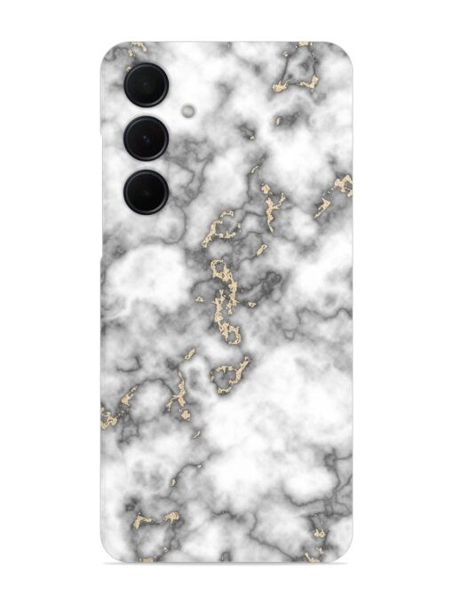 Gray And Gold Marble Snap Case for Samsung Galaxy A55 (5G) Zapvi