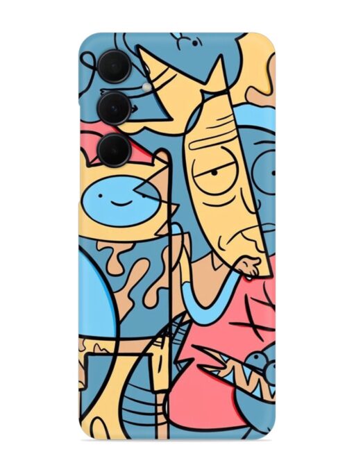 Silly Face Doodle Snap Case for Samsung Galaxy A55 (5G) Zapvi