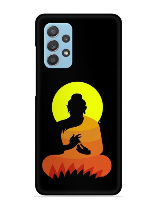 Buddha Art Black Snap Case for Samsung Galaxy A72 Zapvi