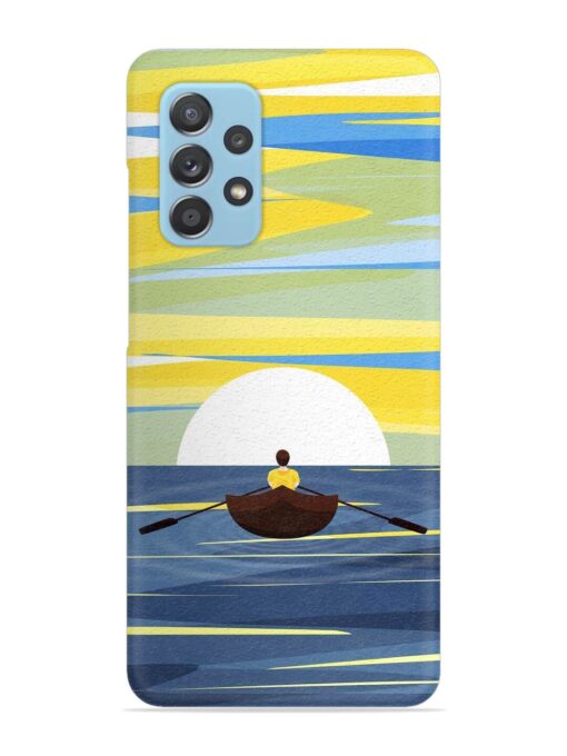 Rowing Person Ferry Paddle Snap Case for Samsung Galaxy A72 Zapvi