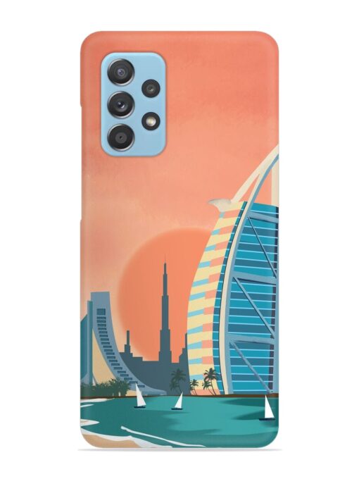 Dubai Architectural Scenery Snap Case for Samsung Galaxy A72 Zapvi