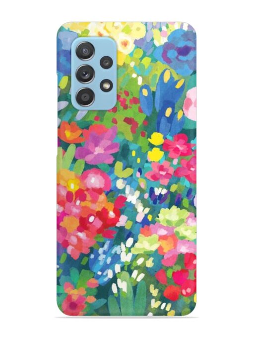 Watercolor Flower Art Snap Case for Samsung Galaxy A72 Zapvi