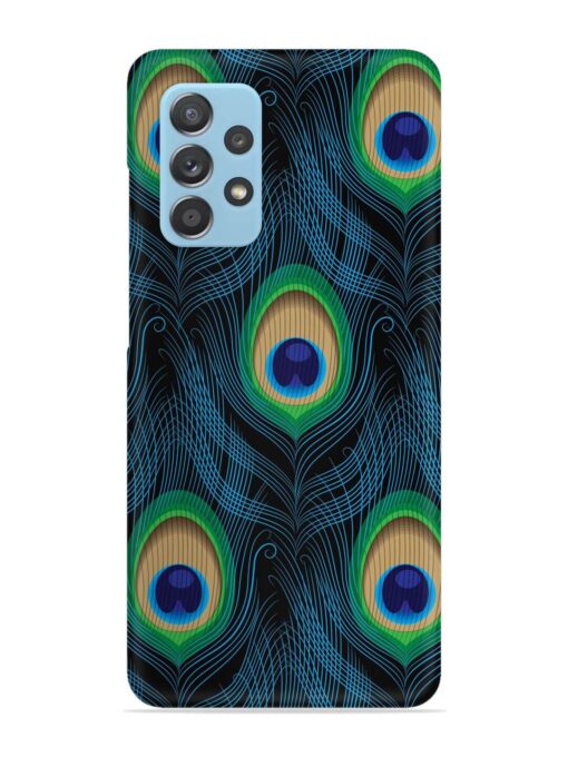 Seamless Pattern Peacock Snap Case for Samsung Galaxy A72 Zapvi