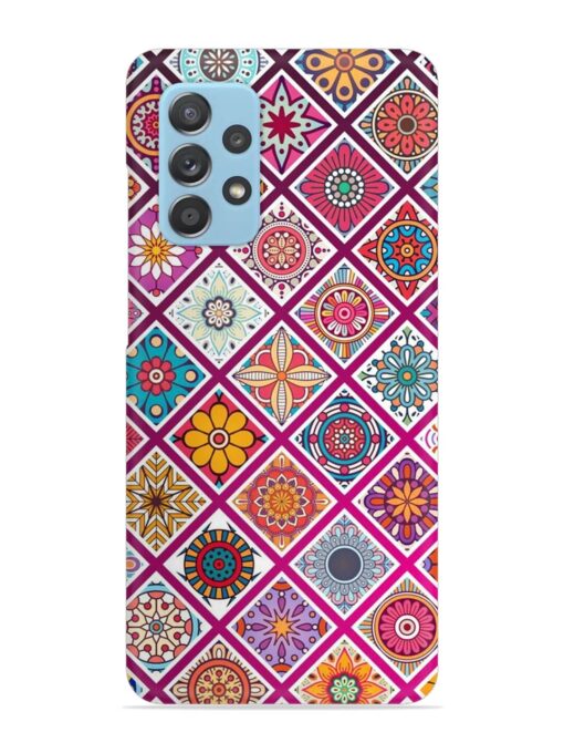 Seamless Tile Pattern Snap Case for Samsung Galaxy A72 Zapvi