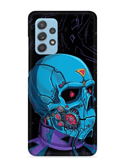Skull Robo Vector Snap Case for Samsung Galaxy A72 Zapvi