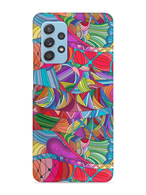 Seamless Patterns Hand Drawn Snap Case for Samsung Galaxy A73 (5G) Zapvi