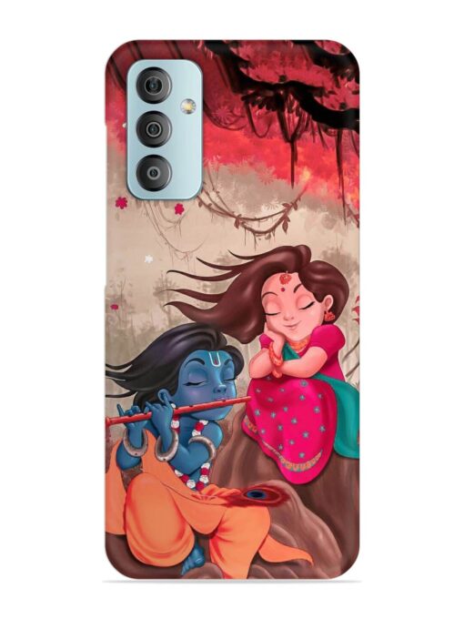 Radhe Krishna Water Art Snap Case for Samsung Galaxy F23 (5G) Zapvi