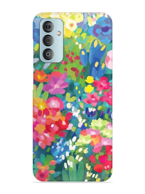 Watercolor Flower Art Snap Case for Samsung Galaxy F23 (5G) Zapvi