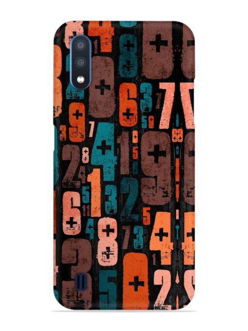 0 To 9 Art Snap Case for Samsung Galaxy M01 Zapvi