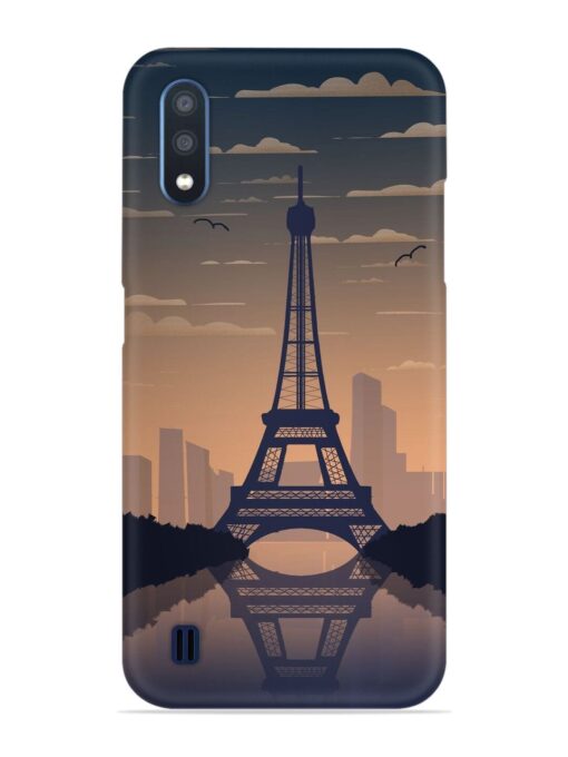 France Paris Eiffel Tower Gradient Snap Case for Samsung Galaxy M01 Zapvi