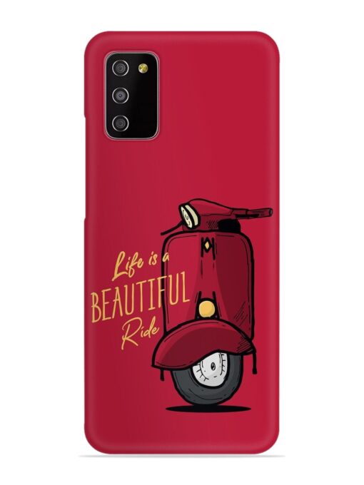 Life Is Beautiful Rides Snap Case for Samsung Galaxy M02S Zapvi