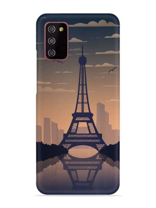 France Paris Eiffel Tower Gradient Snap Case for Samsung Galaxy M02S Zapvi