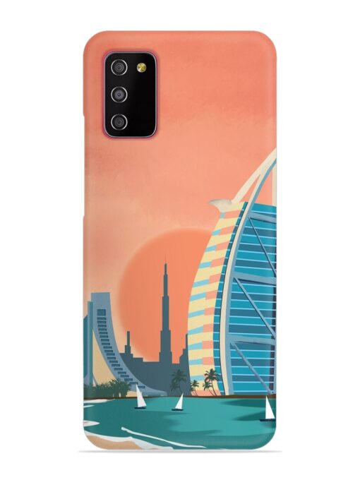 Dubai Architectural Scenery Snap Case for Samsung Galaxy M02S Zapvi