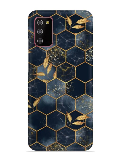 Marble Hexagon Seamless Snap Case for Samsung Galaxy M02S Zapvi