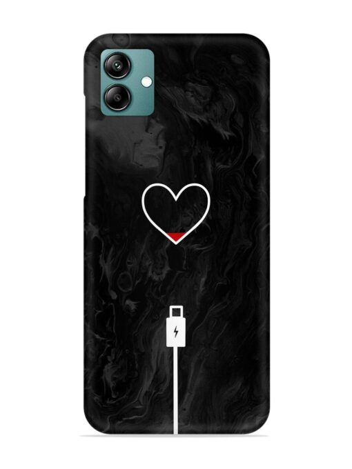 Heart Charging Vector Snap Case for Samsung Galaxy M04 Zapvi