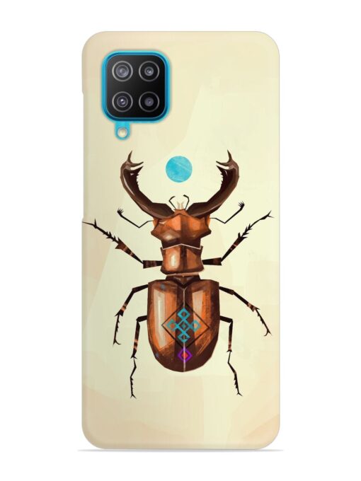 Stag Beetle Vector Snap Case for Samsung Galaxy M12 Zapvi