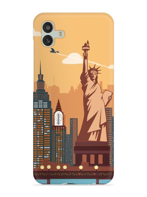 New York Statue Of Liberty Architectural Scenery Snap Case for Samsung Galaxy M13 (5G) Zapvi