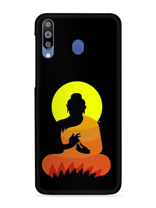 Buddha Art Black Snap Case for Samsung Galaxy M30 Zapvi