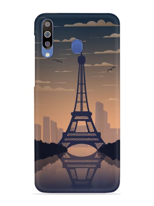 France Paris Eiffel Tower Gradient Snap Case for Samsung Galaxy M30 Zapvi