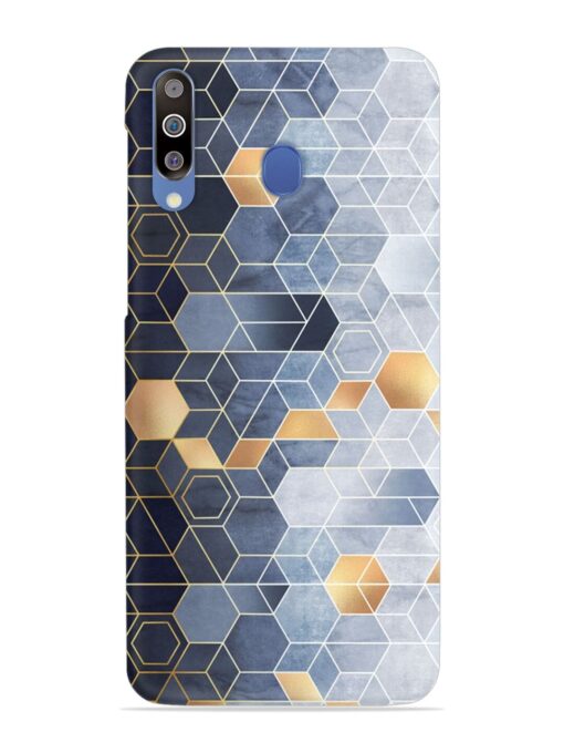 Geometric Abstraction Hexagons Snap Case for Samsung Galaxy M30 Zapvi