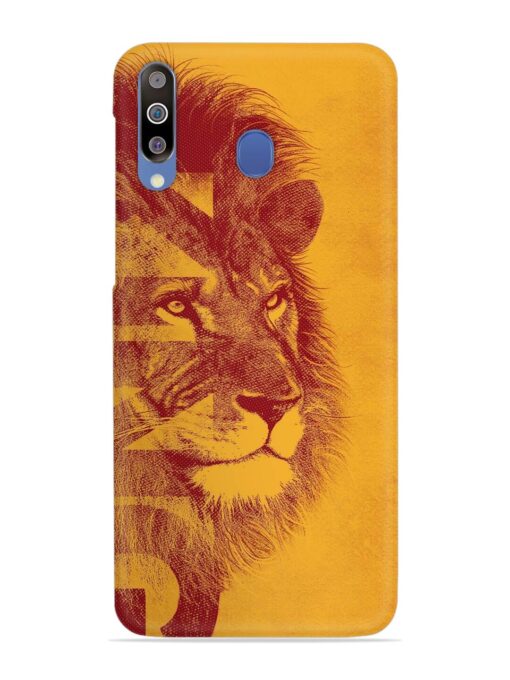 Gold Lion Crown Art Snap Case for Samsung Galaxy M30 Zapvi