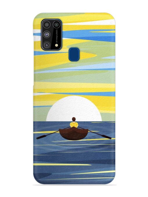 Rowing Person Ferry Paddle Snap Case for Samsung Galaxy M31 Prime Zapvi