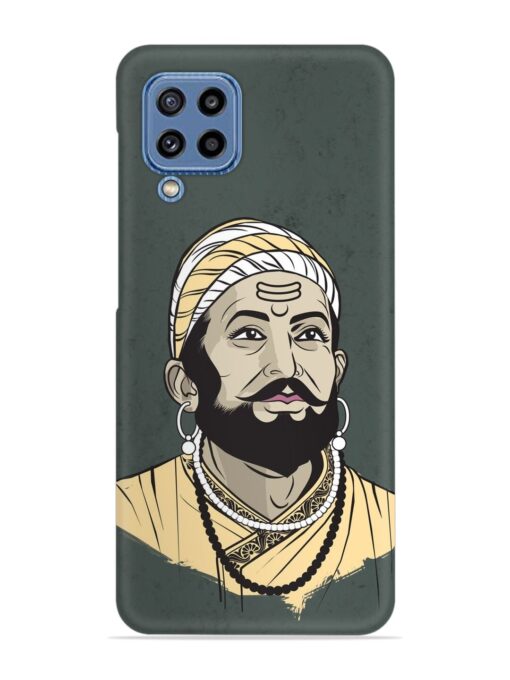 Shivaji Maharaj Vector Art Snap Case for Samsung Galaxy M32 (4G) Zapvi