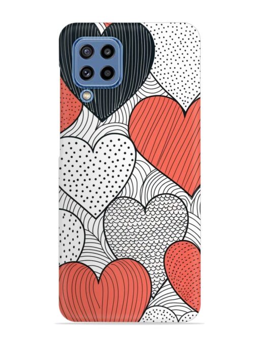 Girly Heart Seamless Snap Case for Samsung Galaxy M32 (4G) Zapvi