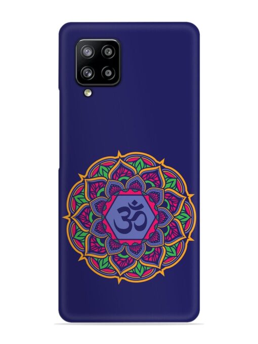 Om Mandala Art Blue Snap Case for Samsung Galaxy M42 (5G) Zapvi