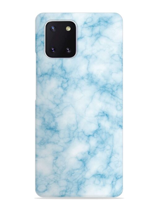 Blue White Natural Marble Snap Case for Samsung Galaxy Note 10 Lite Zapvi