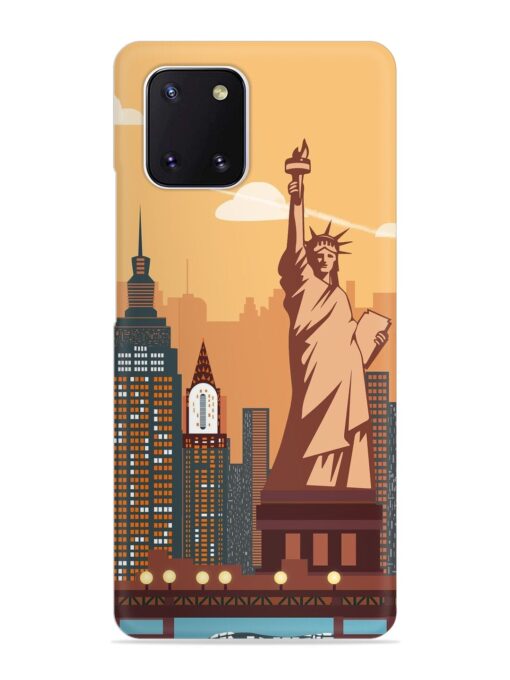 New York Statue Of Liberty Architectural Scenery Snap Case for Samsung Galaxy Note 10 Lite Zapvi