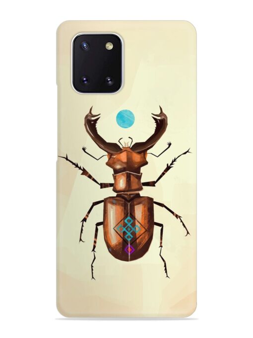 Stag Beetle Vector Snap Case for Samsung Galaxy Note 10 Lite Zapvi