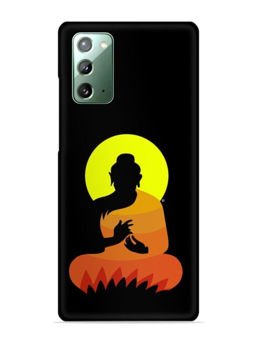 Buddha Art Black Snap Case for Samsung Galaxy Note 20 Zapvi