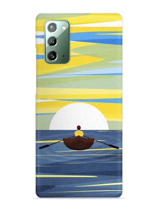 Rowing Person Ferry Paddle Snap Case for Samsung Galaxy Note 20 Zapvi