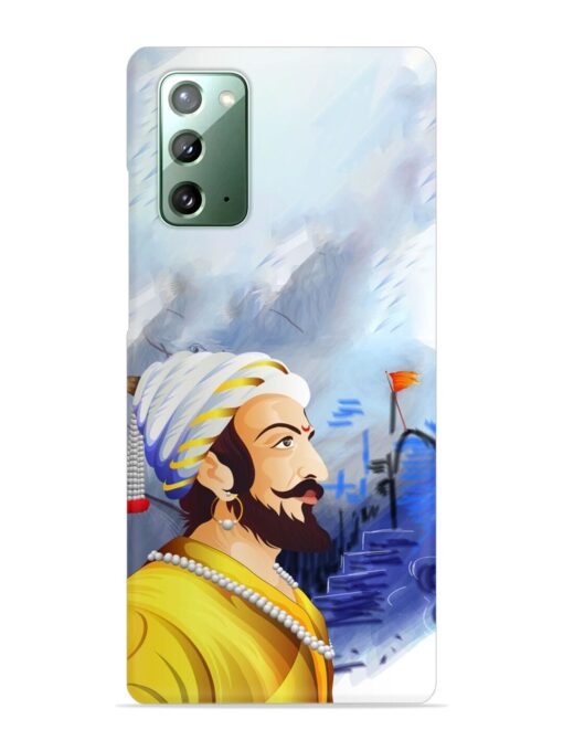 Shivaji Maharaj Color Paint Art Snap Case for Samsung Galaxy Note 20 Zapvi