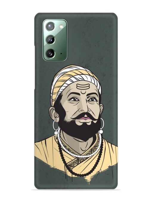 Shivaji Maharaj Vector Art Snap Case for Samsung Galaxy Note 20 Zapvi