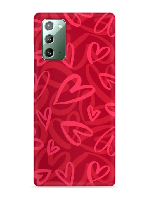 Seamless Romantic Pattern Snap Case for Samsung Galaxy Note 20 Zapvi