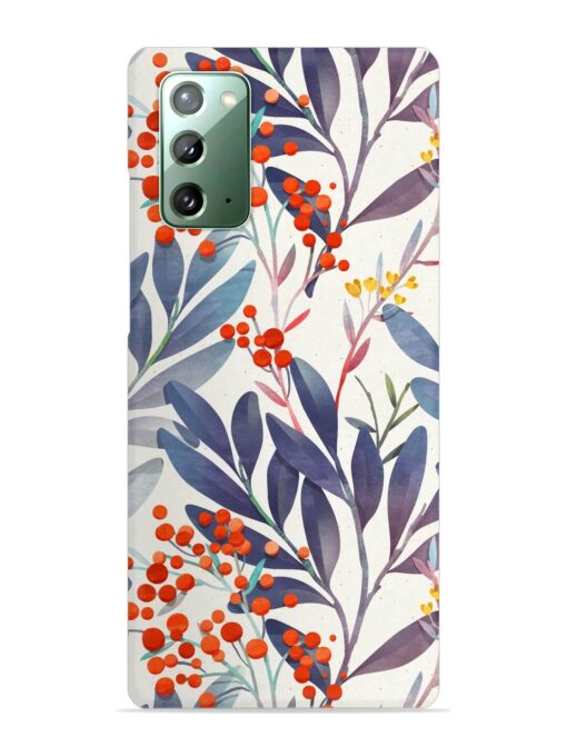 Seamless Floral Pattern Snap Case for Samsung Galaxy Note 20 Zapvi