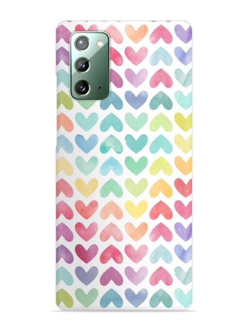 Seamless Colorful Watercolor Snap Case for Samsung Galaxy Note 20 Zapvi